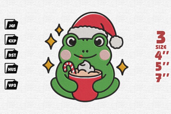 Review: Christmas Frog Wonderland Embroidery for Holiday Crafts
