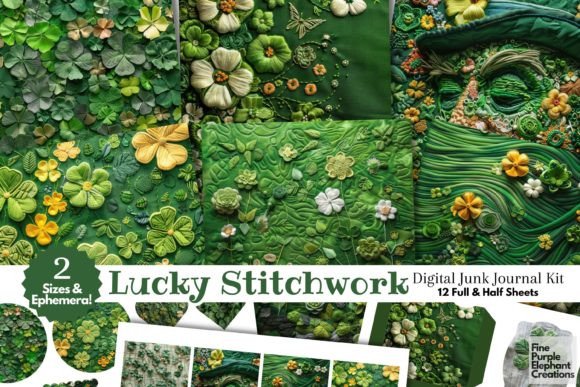 Review: Embroidery St. Patricks Day Junk Journal Design