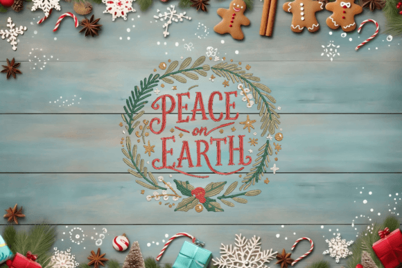 Review: Peace on Earth Embroidery File for Christmas Sales