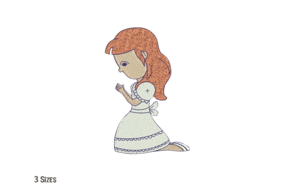 Review: Praying Girl Machine Embroidery Design