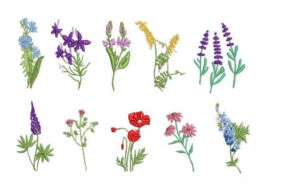 Review: Wildflowers Embroidery Designs WF010002 for Sweatshirts