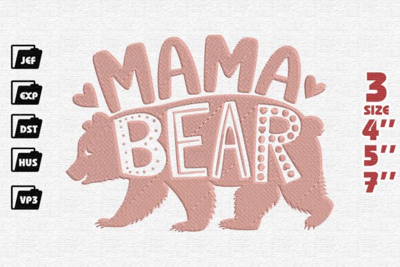 Review: Wildly Loving Mama Bear Embroidery Design