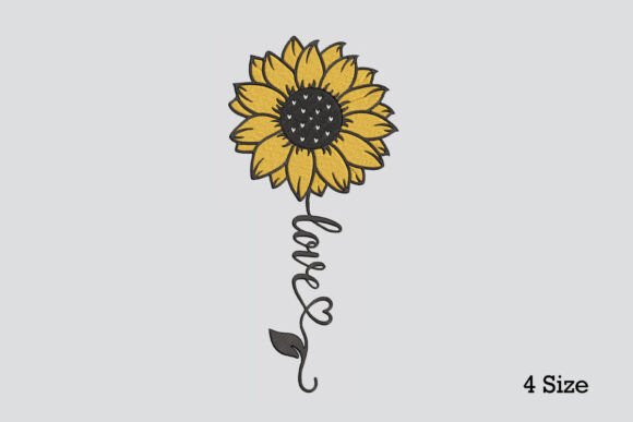 Reviewing Love Sunflower Embroidery Design for Etsy Shops