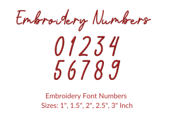 Reviewing Nostalgia Number Embroidery Design