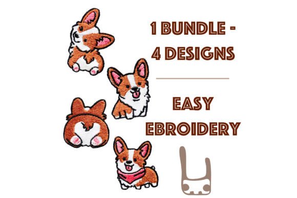 Reviewing the Corgi Machine Embroidery Bundle