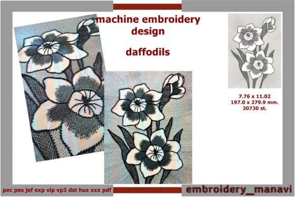 Reviewing the Daffodils Embroidery Design for Gifts