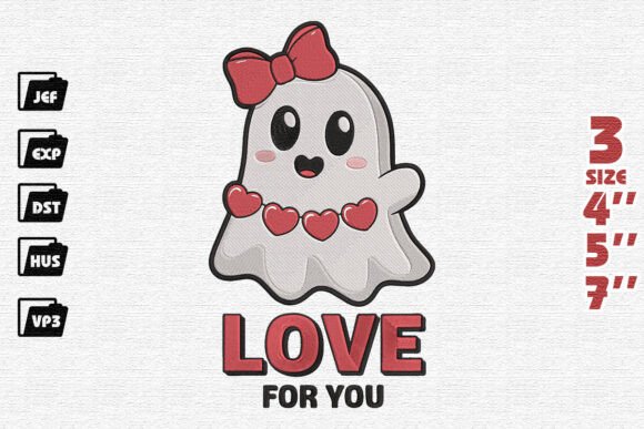 Reviewing the Valentine Embroidery Ghost Design